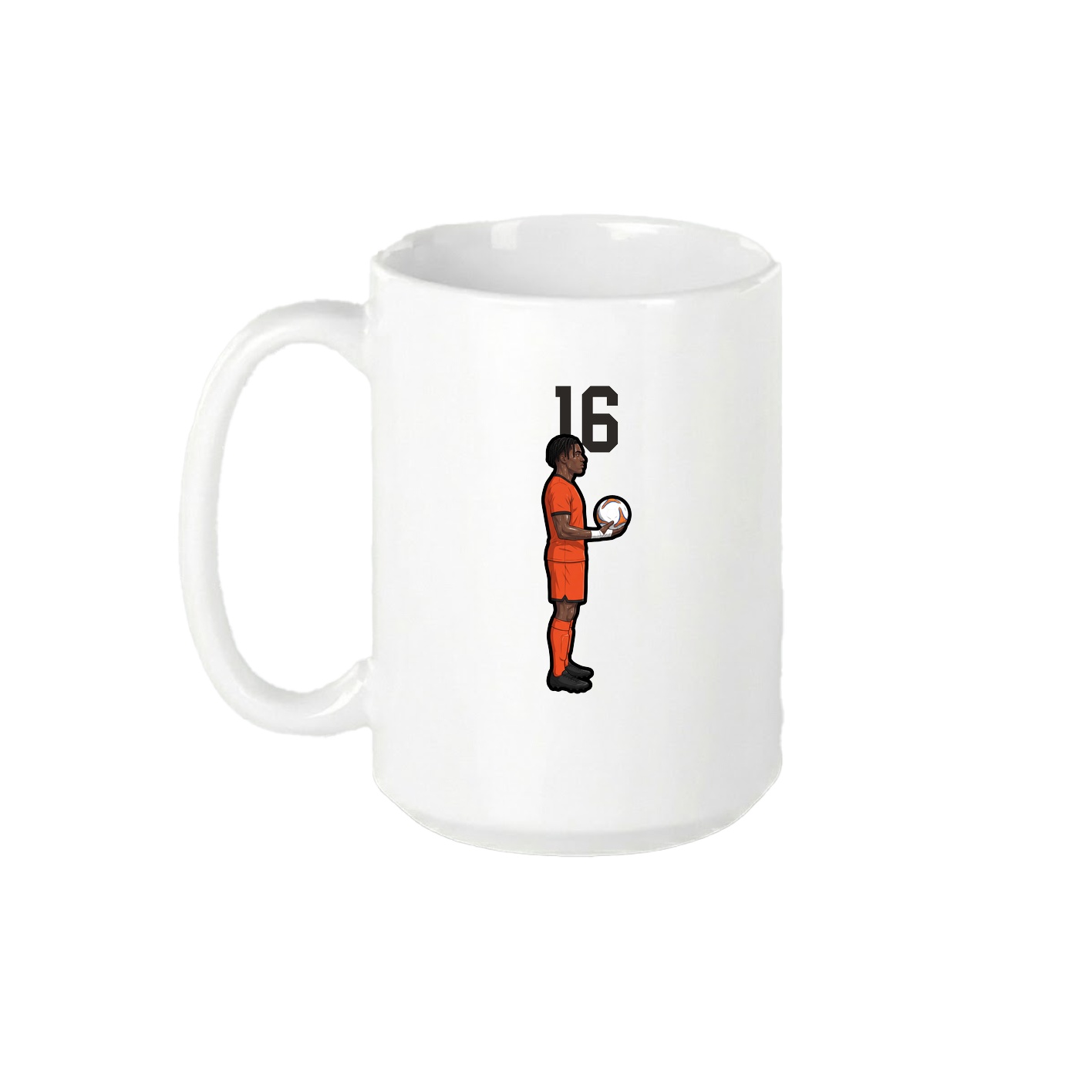 15oz Coffee Mug — Number Top in White