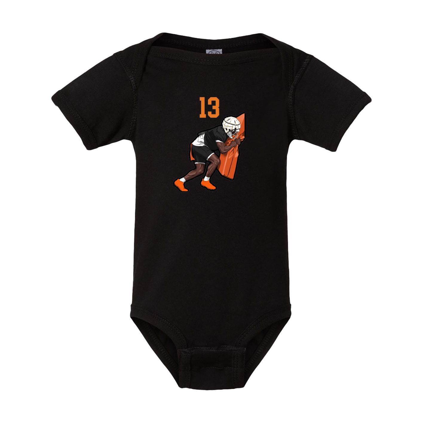 Baby Onesie — Number Top in Black