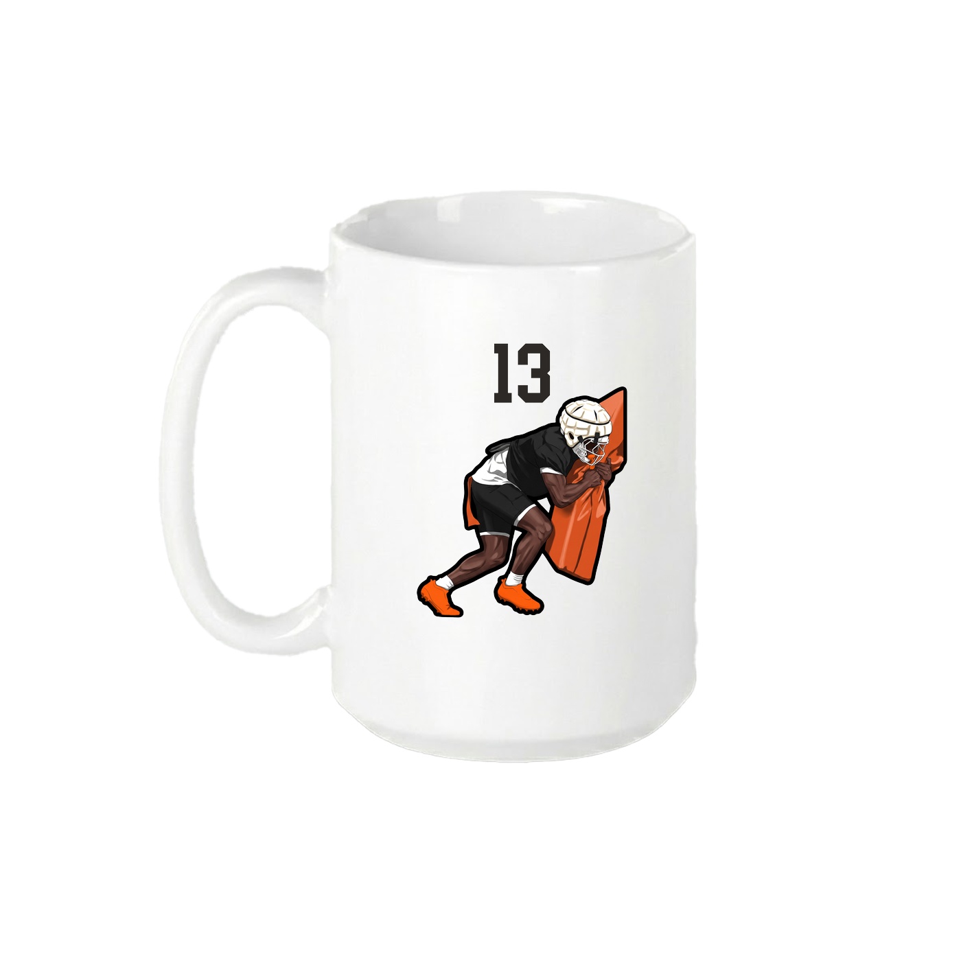 15oz Coffee Mug — Number Top in White
