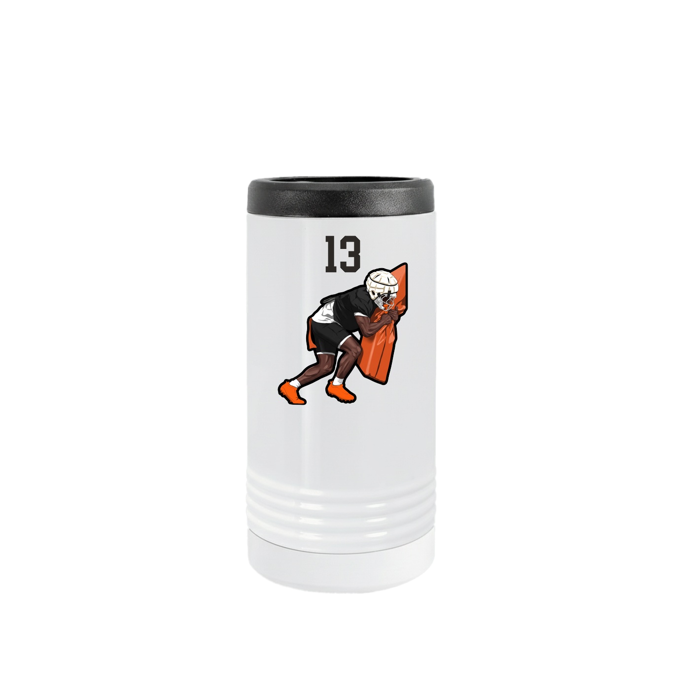 Slim Beverage Holder — Number Top in White