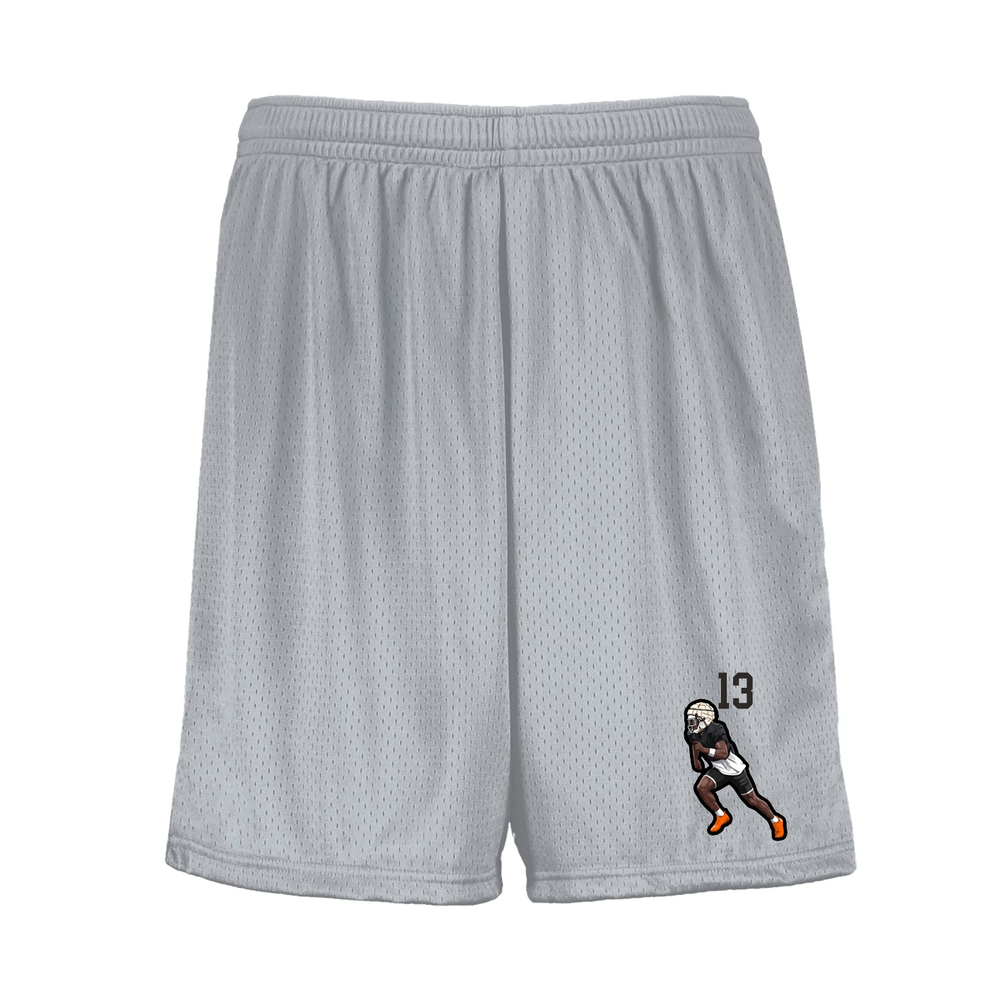 Shorts — Number Top in Silver