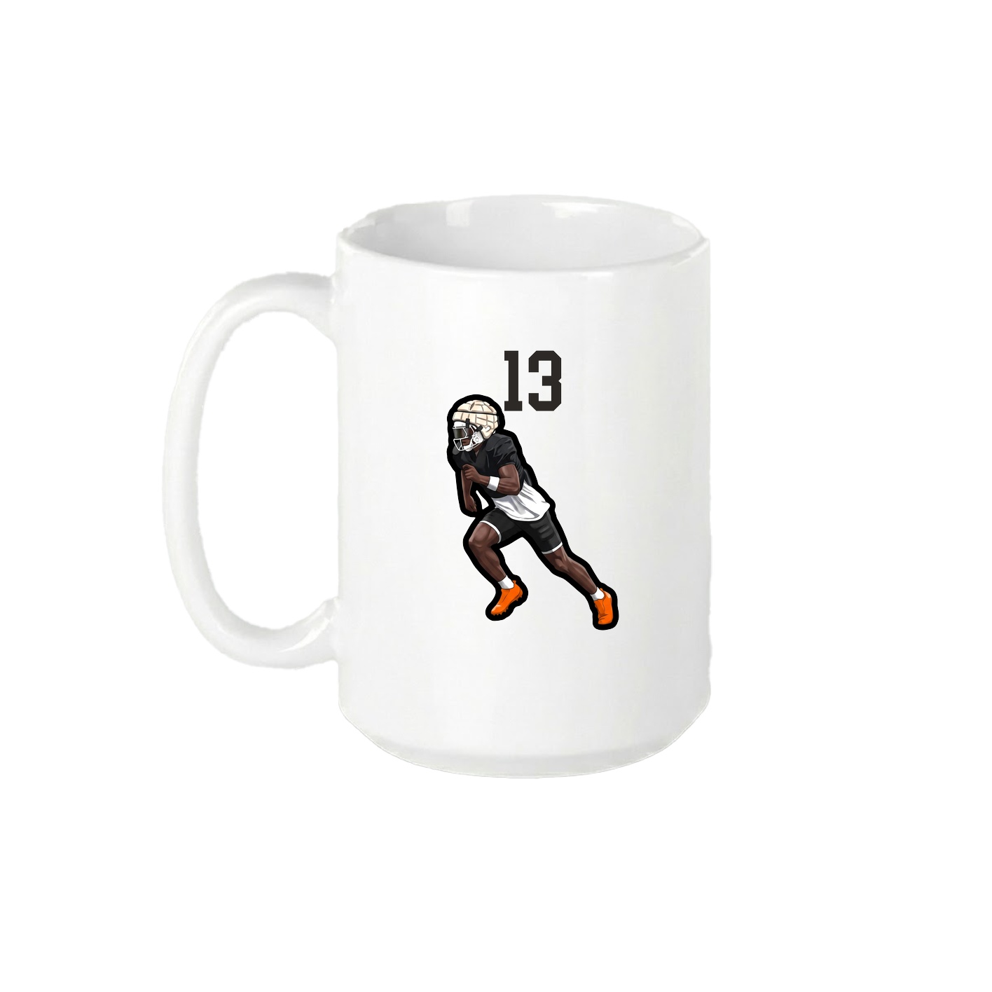 15oz Coffee Mug — Number Top in White