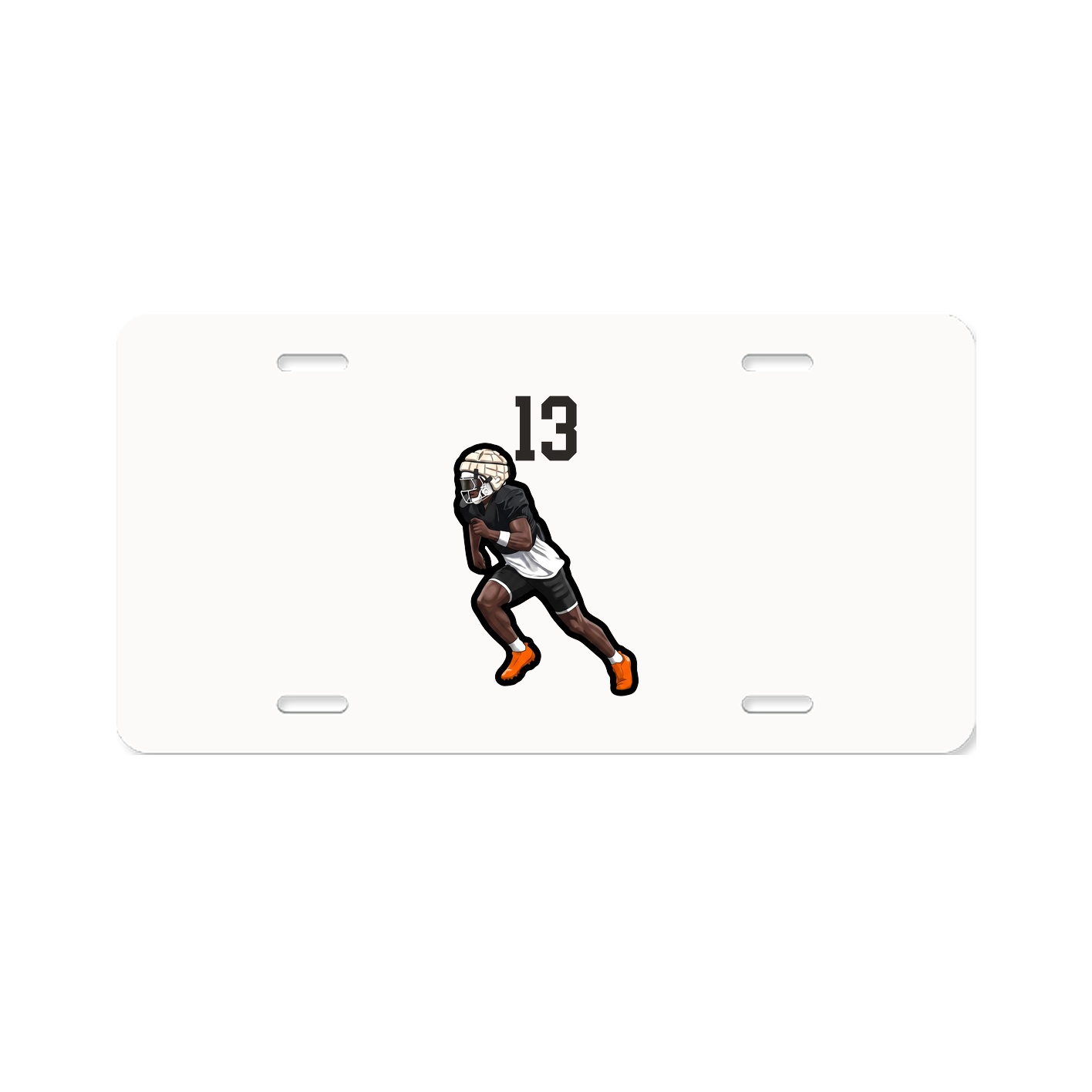 License Plate — Number Top in Classic