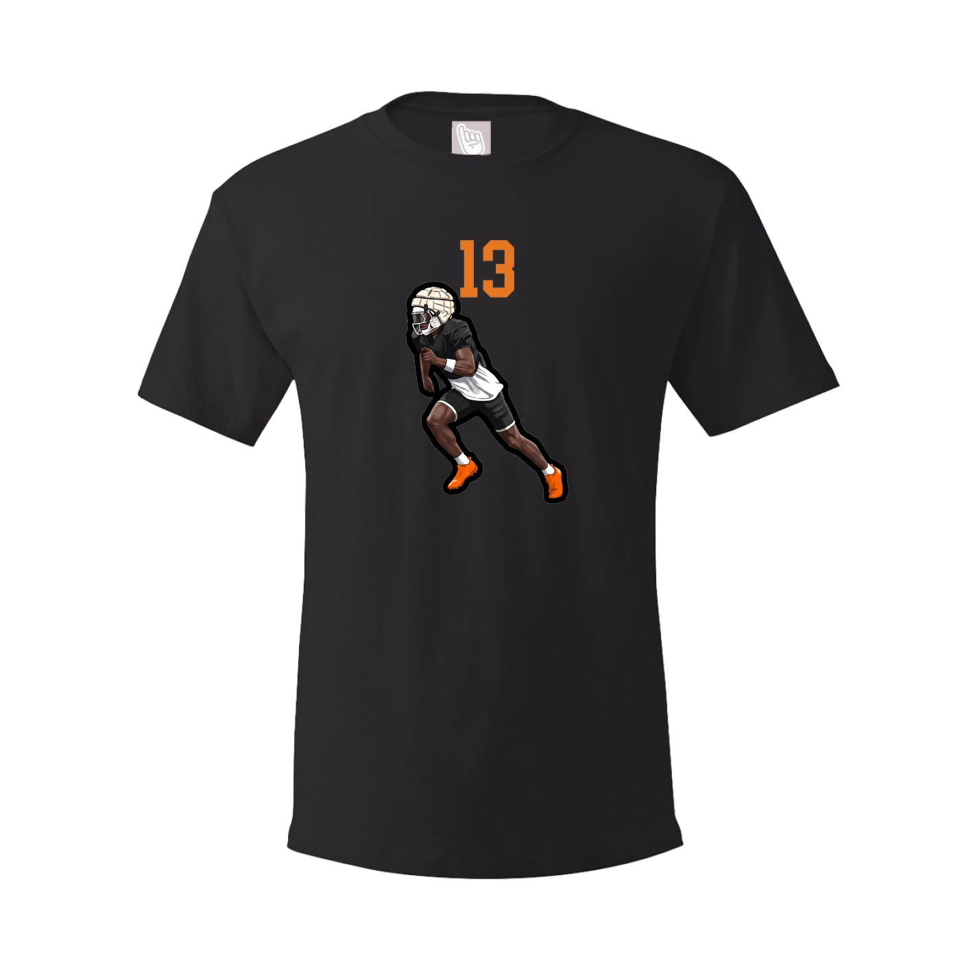 Youth Tee — Number Top in Black