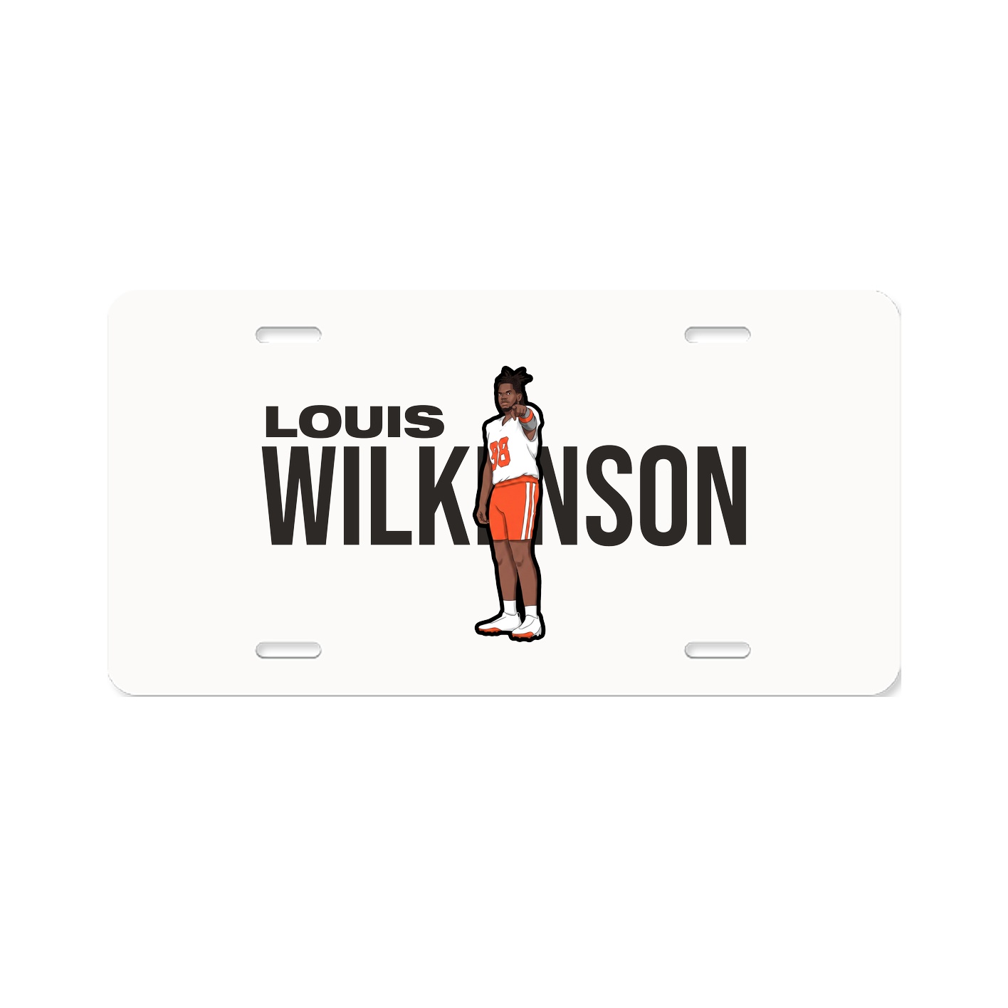 License Plate — Player Name in Classic