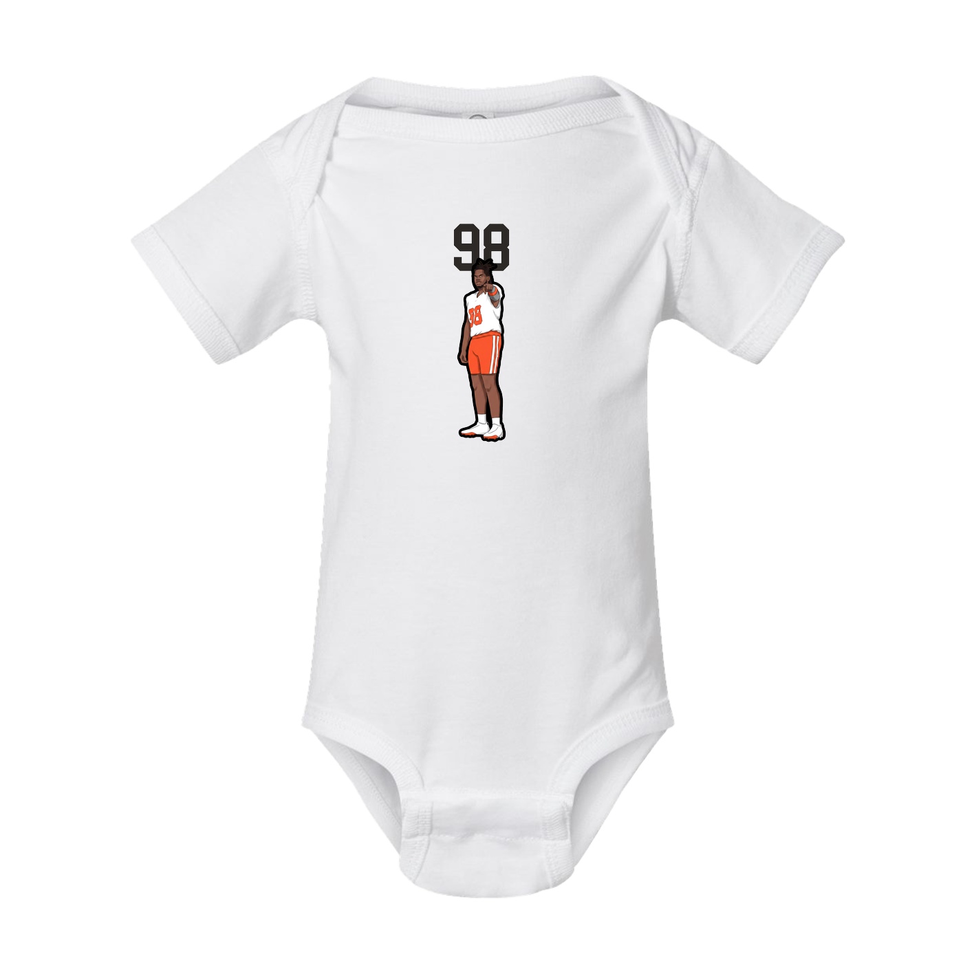Baby Onesie — Number Top in White