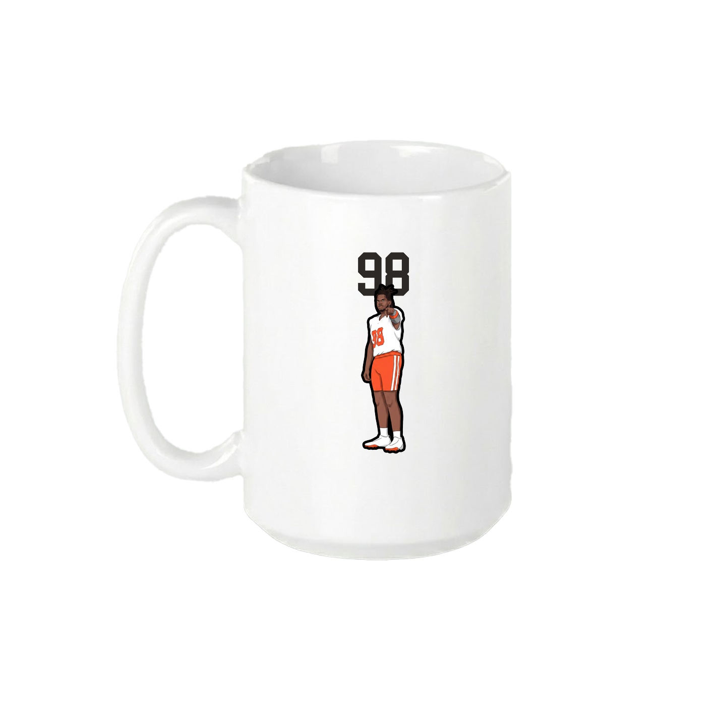 15oz Coffee Mug — Number Top in White