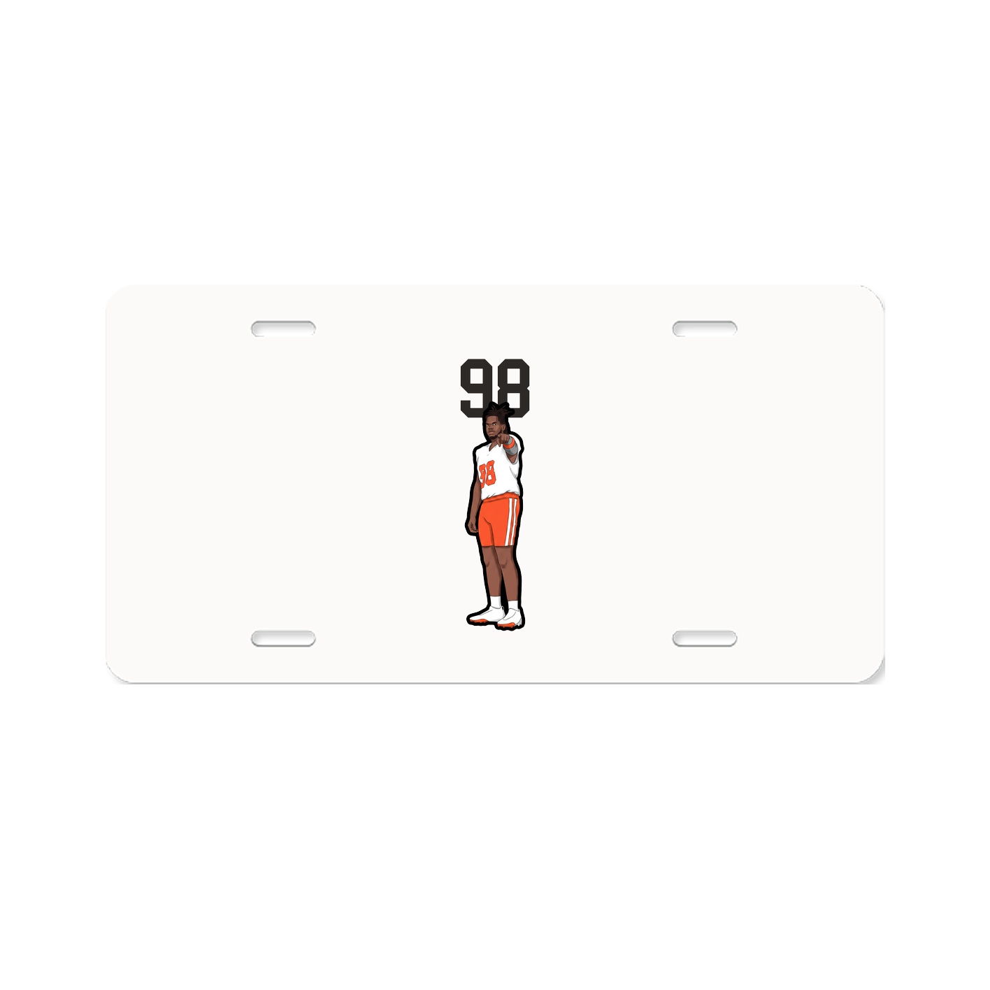 License Plate — Number Top in Classic