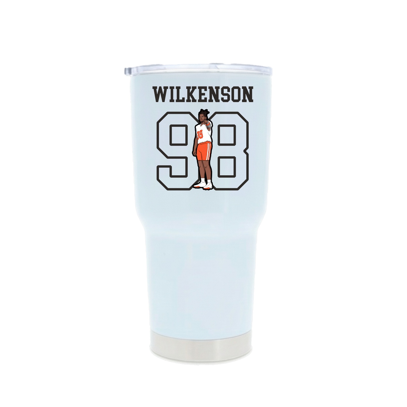 30oz Stainless Steel Tumbler — Shirsey in White