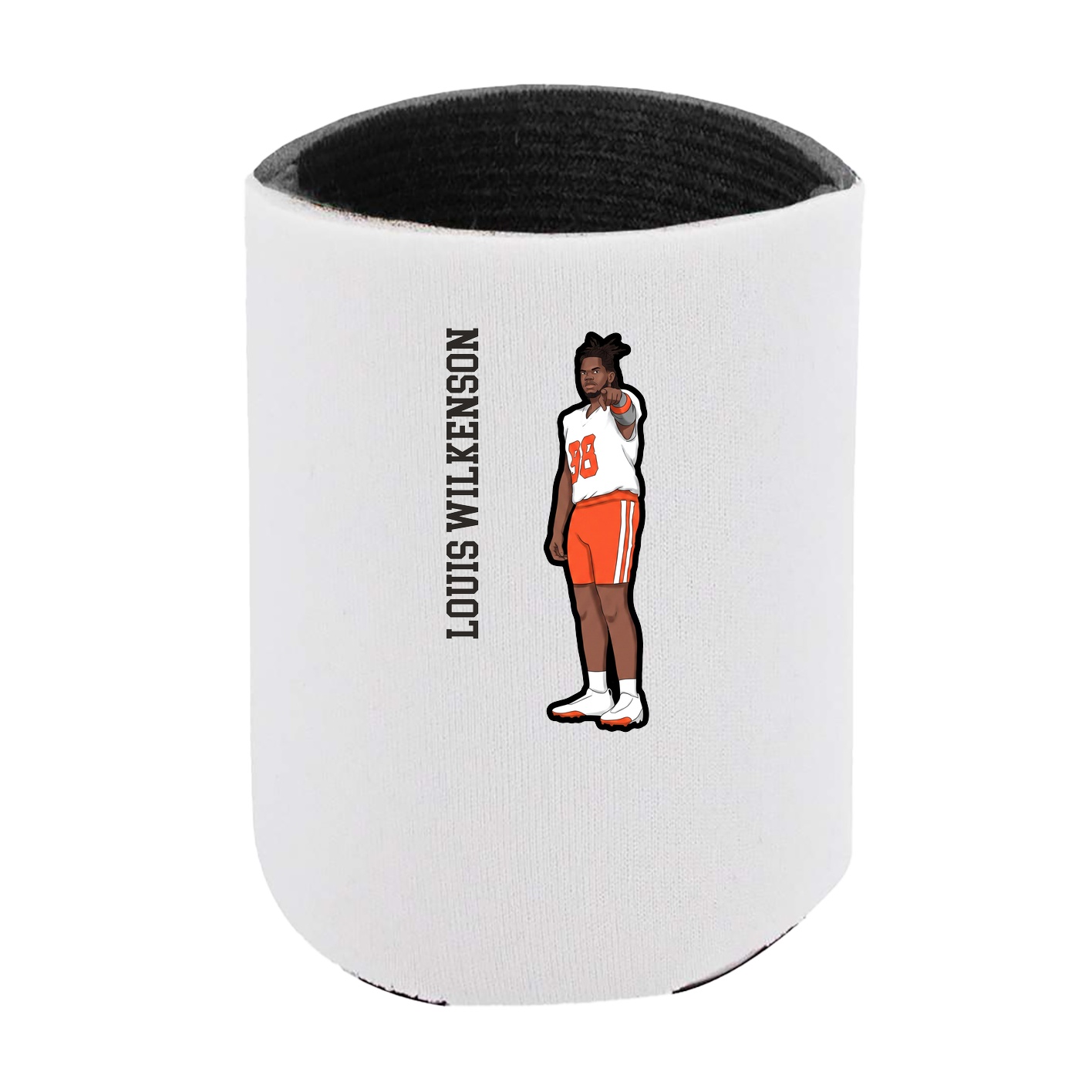 Can Holder — Name Vertical in White