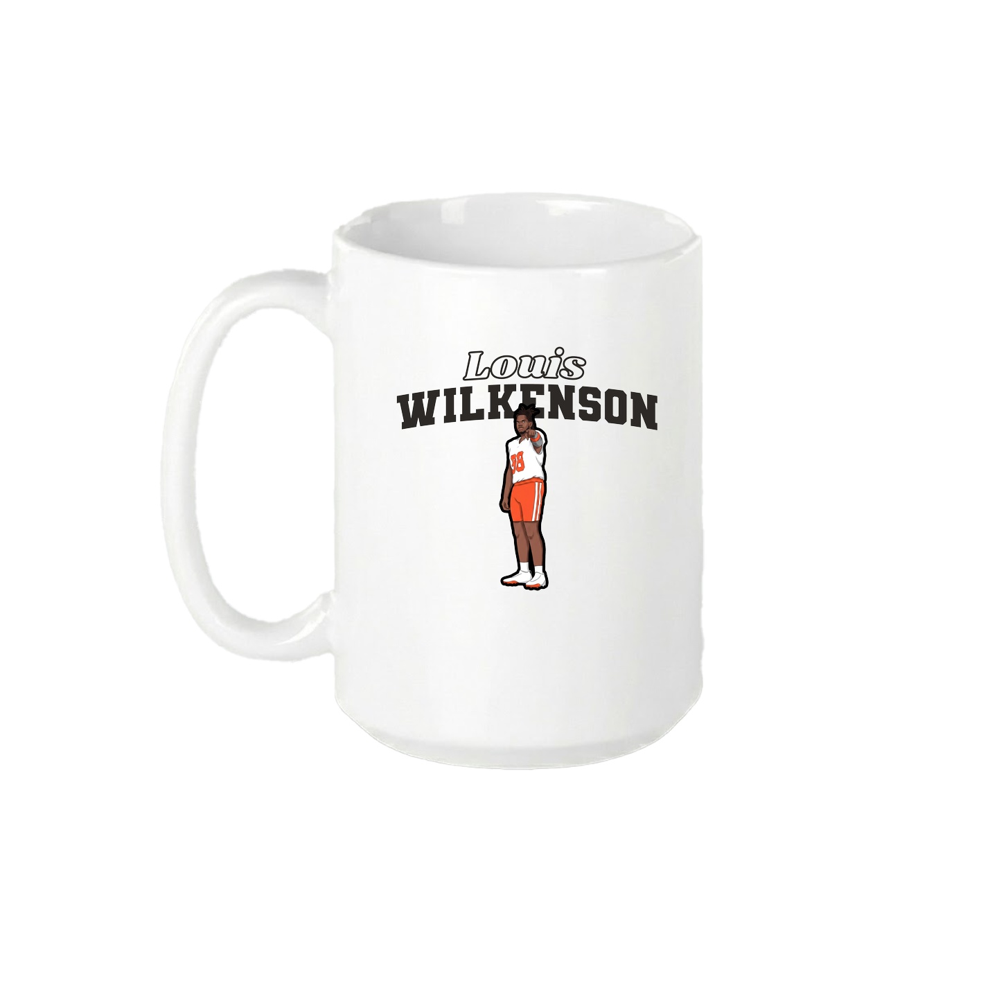 15oz Coffee Mug — Name Arch in White