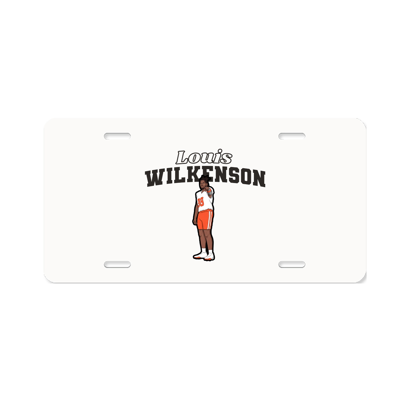 License Plate — Name Arch in Classic