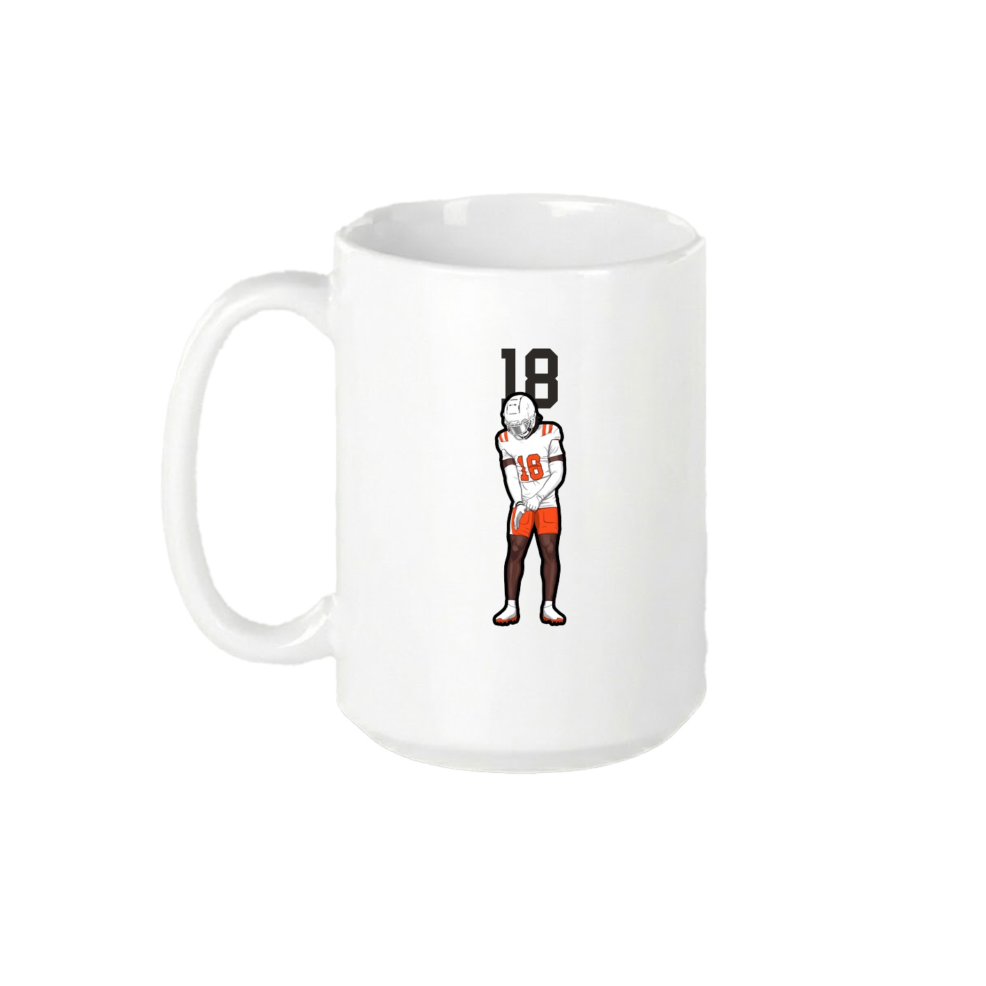 15oz Coffee Mug — Number Top in White