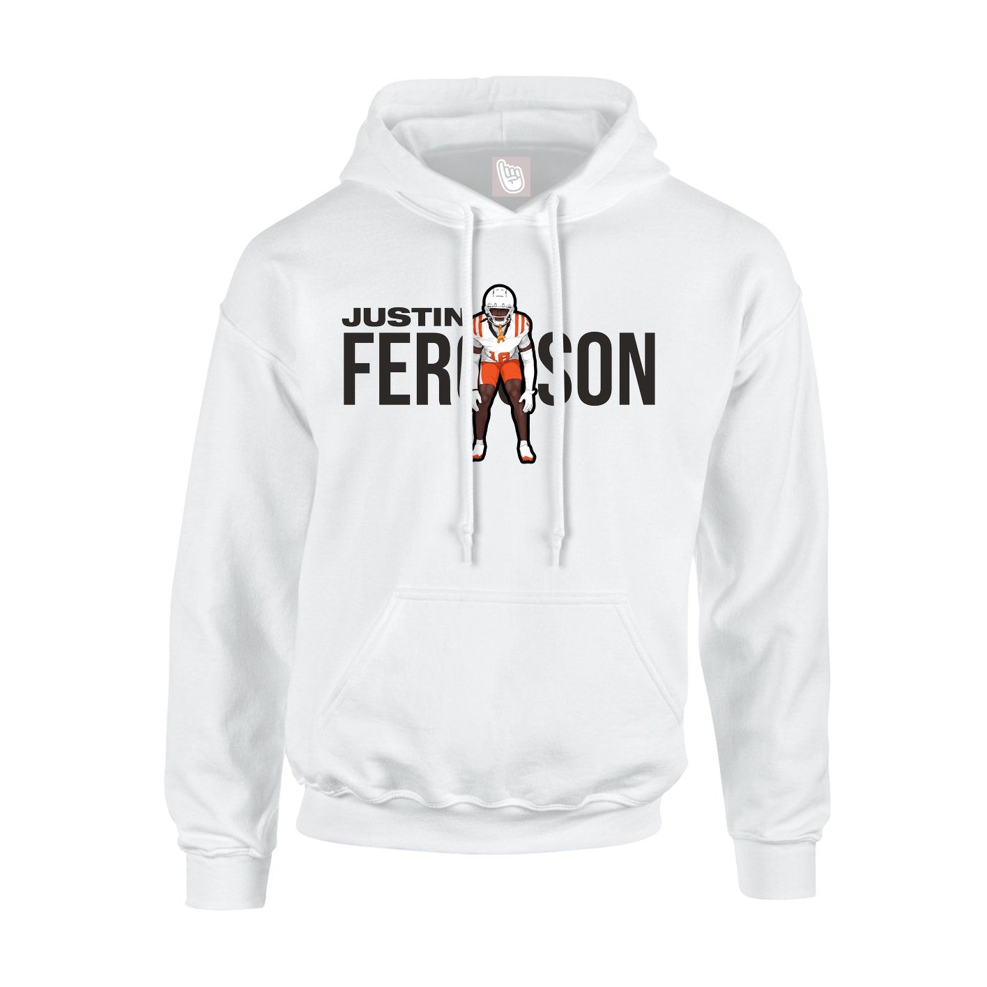 Youth Hoodie — Player Name in White