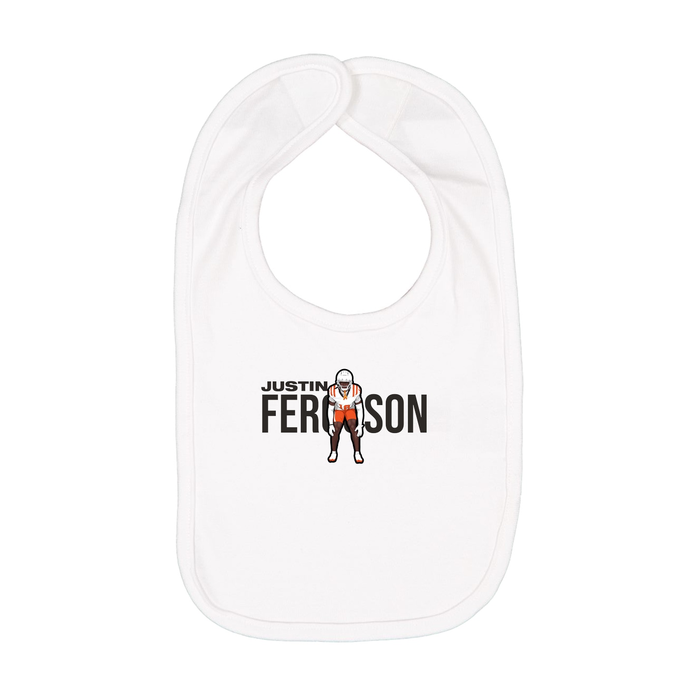 Infant Bib — Player Name in White