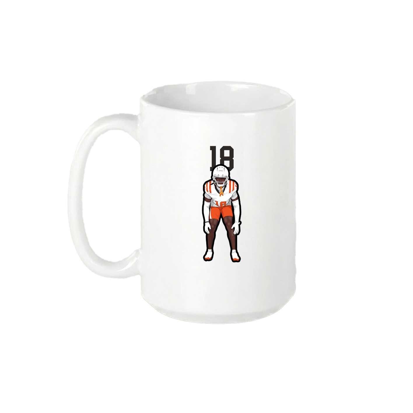 15oz Coffee Mug — Number Top in White