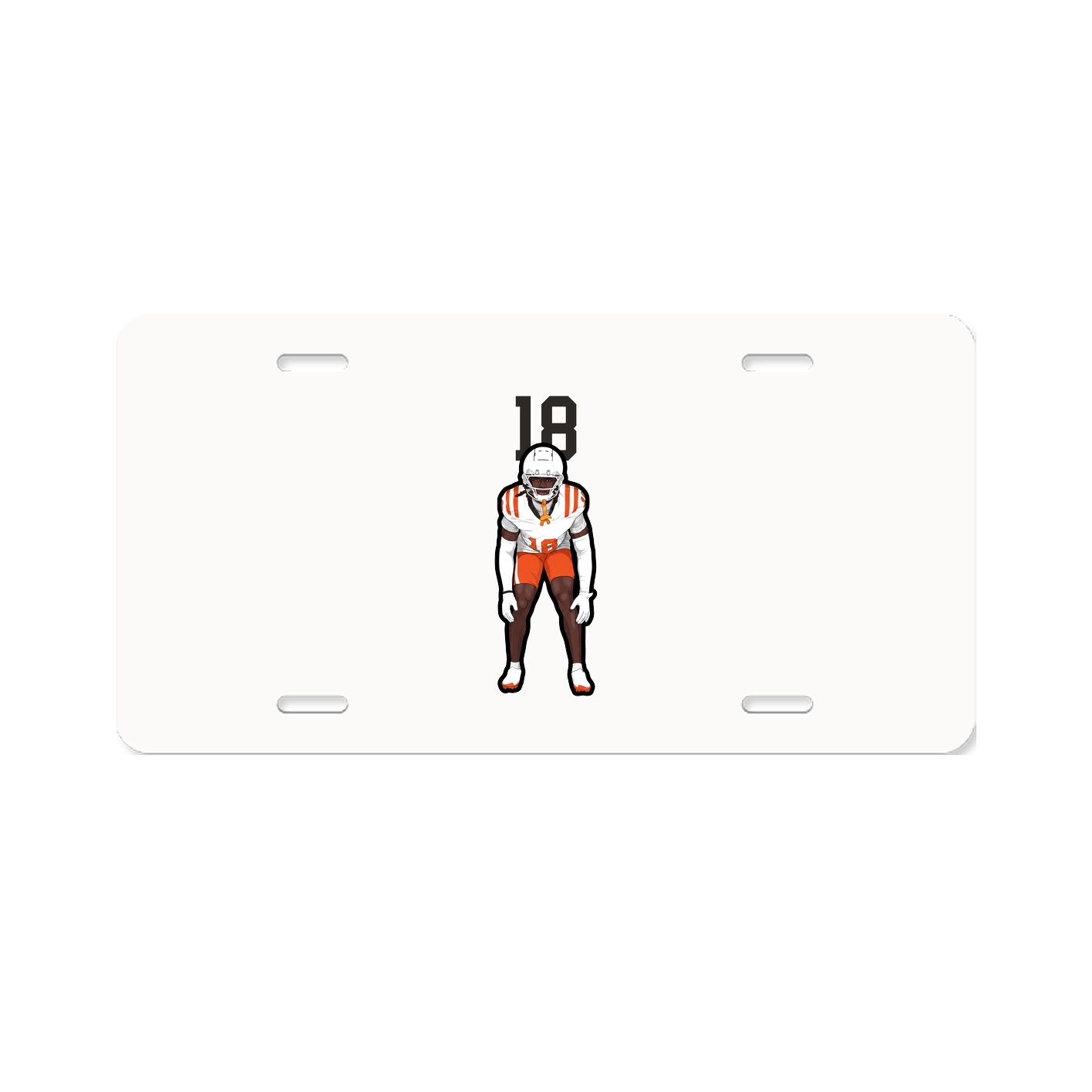 License Plate — Number Top in Classic
