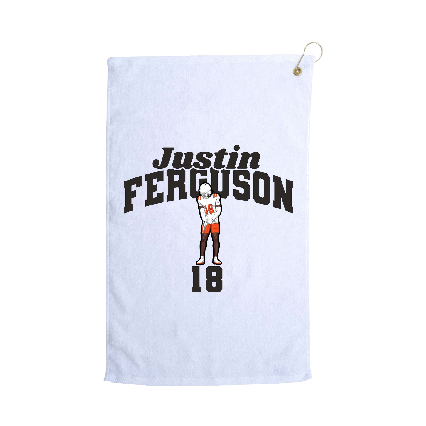 Golf Towel — Signature Arch in White