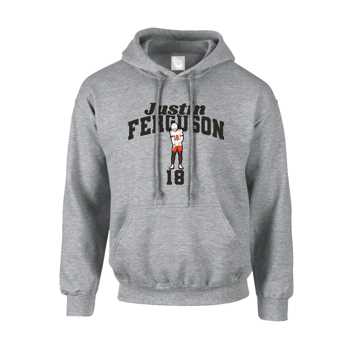 Youth Hoodie — Signature Arch in Grey