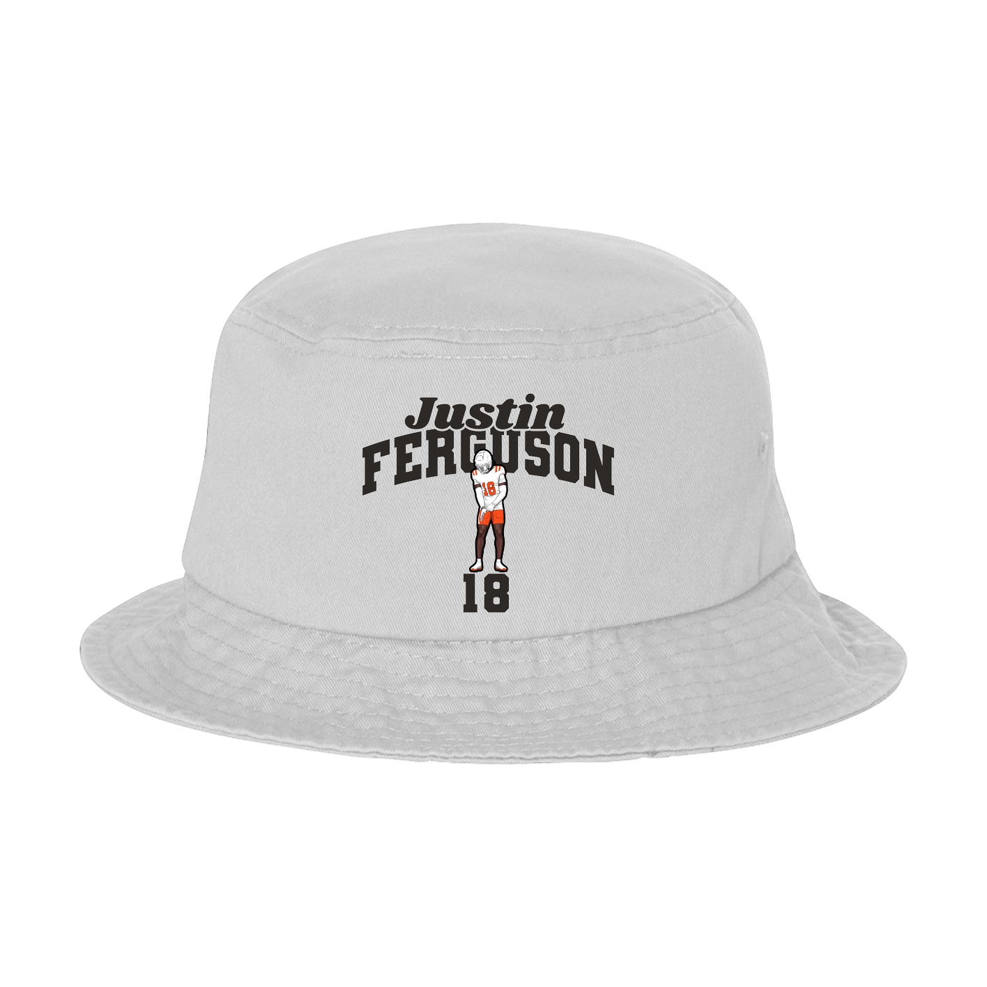 Bucket Cap — Signature Arch in White