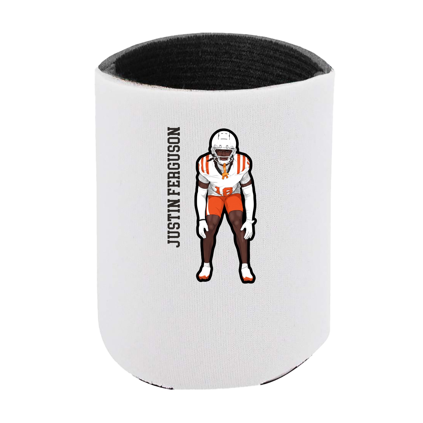 Can Holder — Name Vertical in White