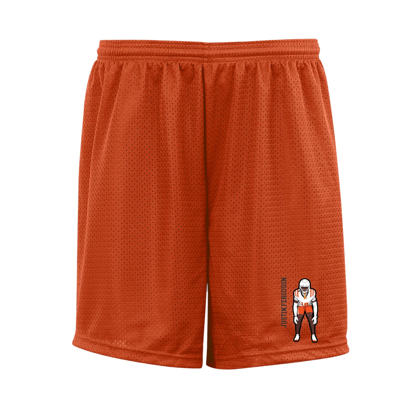 Shorts — Name Vertical in Orange