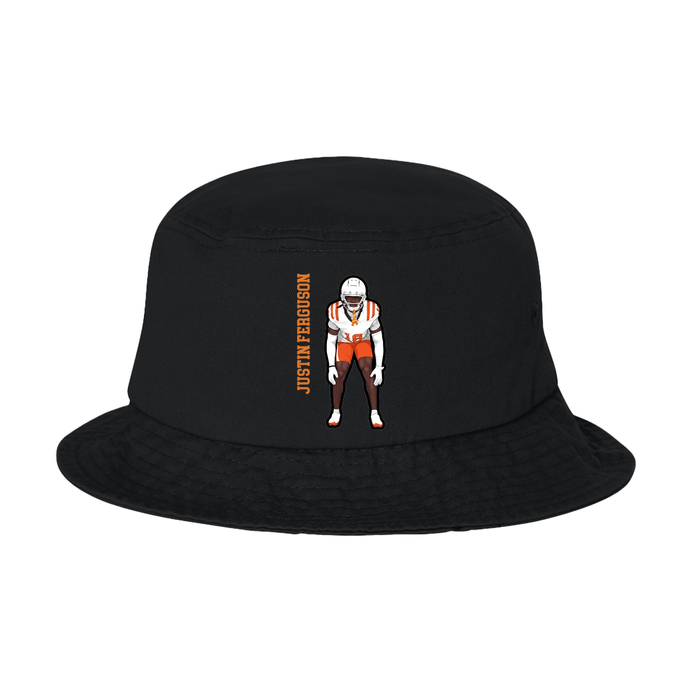 Bucket Cap — Name Vertical in Black