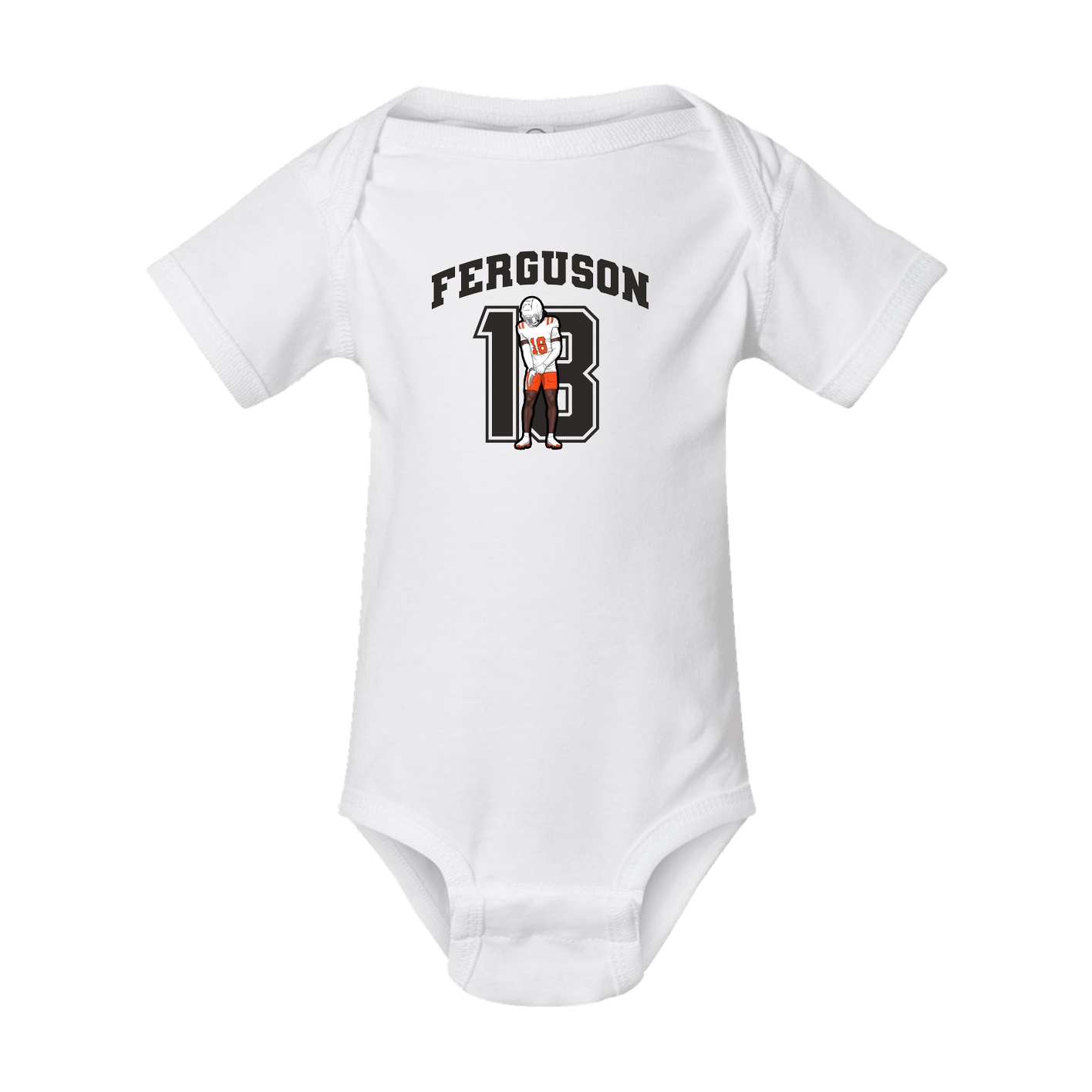 Baby Onesie — Number in White