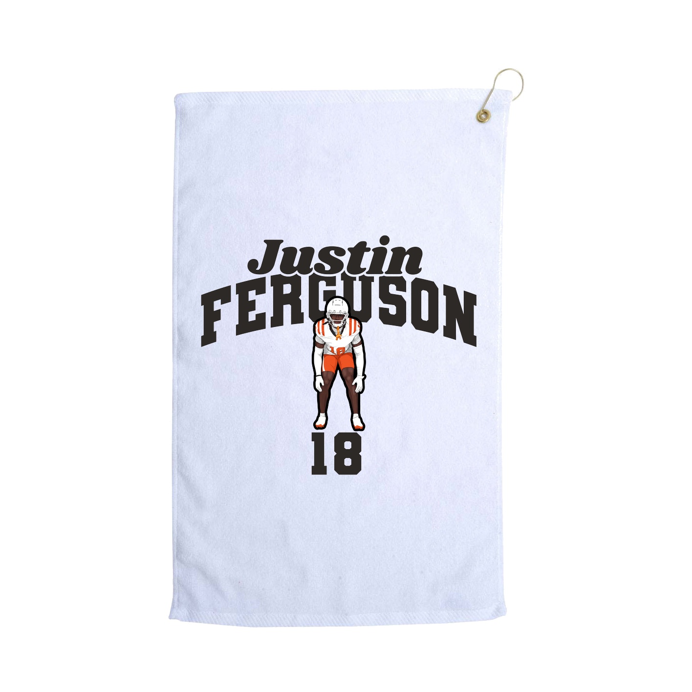 Golf Towel — Signature Arch in White