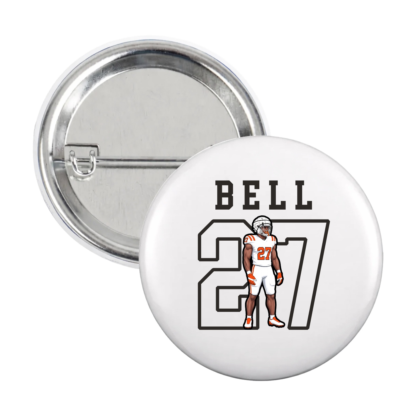 Game Day Button — Shirsey in White