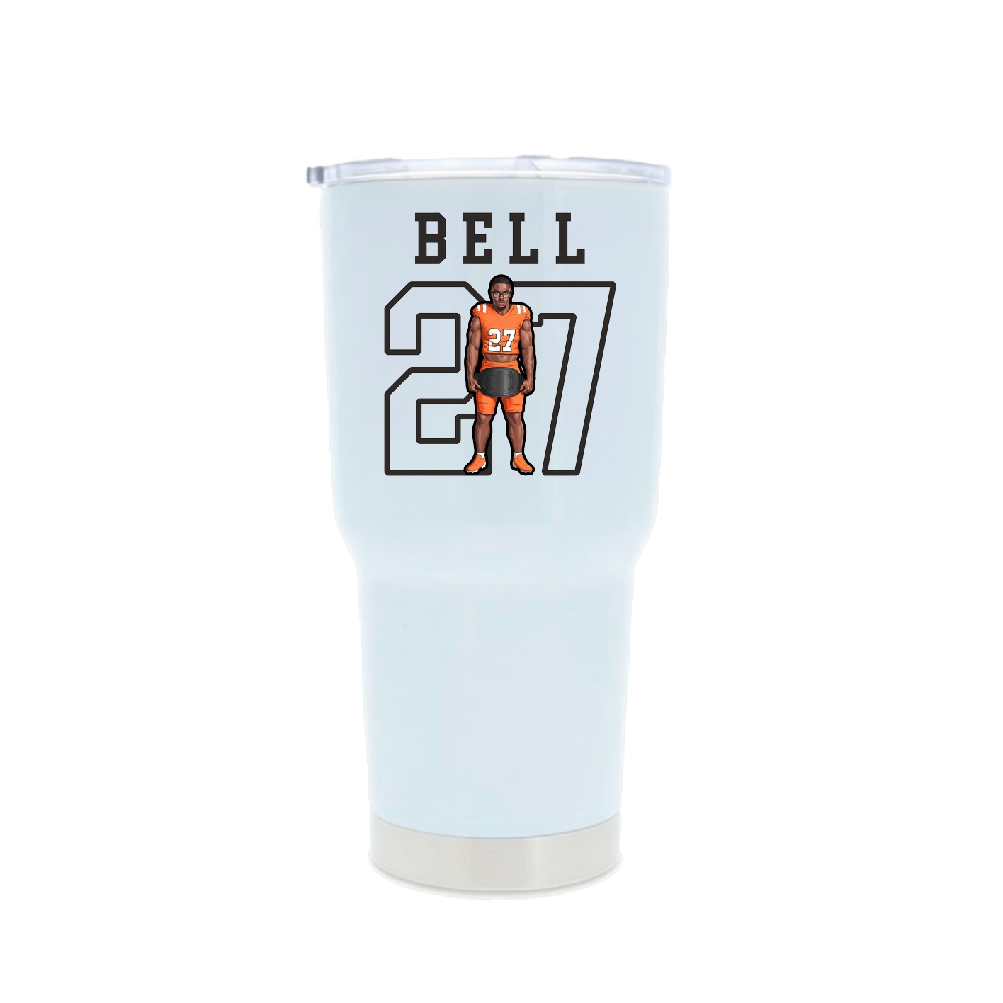 30oz Stainless Steel Tumbler — Shirsey in White