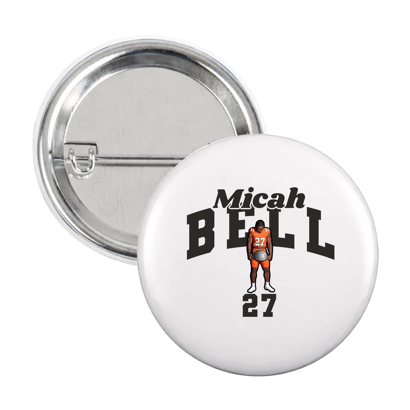 Game Day Button — Signature Arch in White