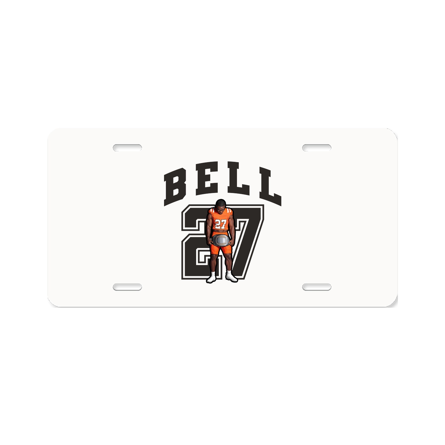 License Plate — Number in Classic