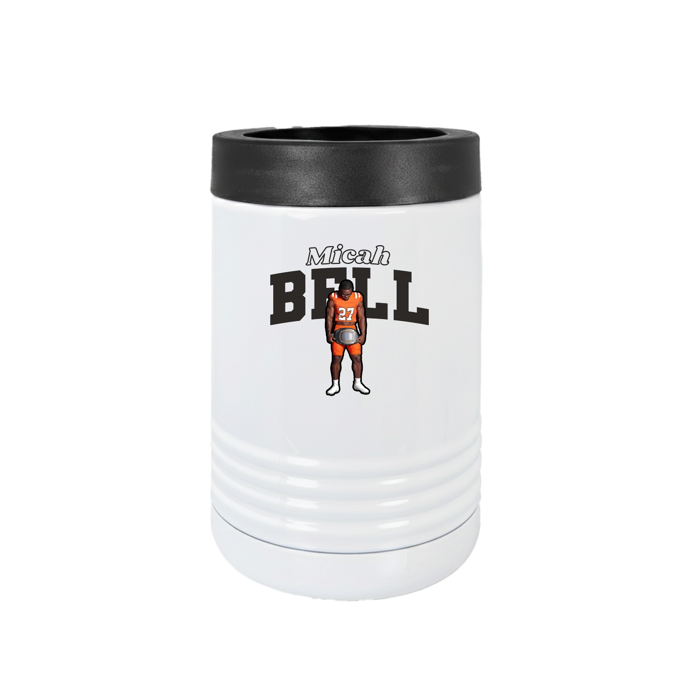 Beverage Holder — Name Arch in White