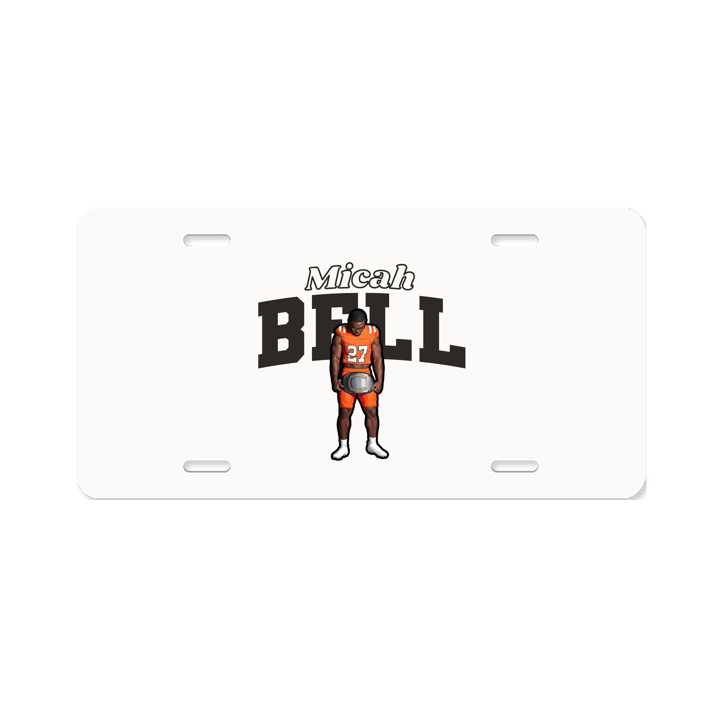 License Plate — Name Arch in Classic