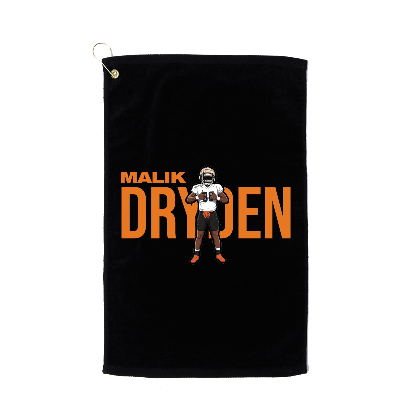 Golf Towel — Player Name in Black