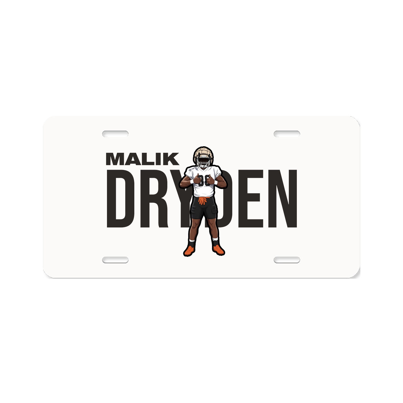 License Plate — Player Name in Classic