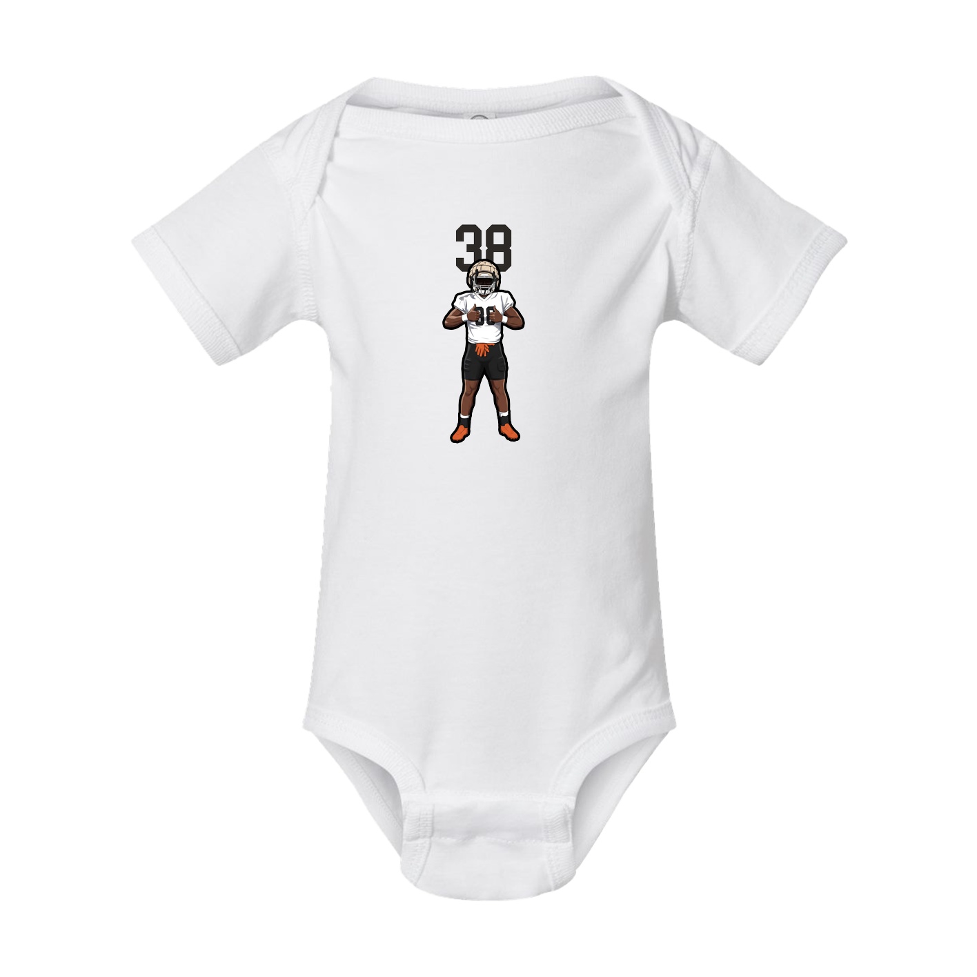 Baby Onesie — Number Top in White