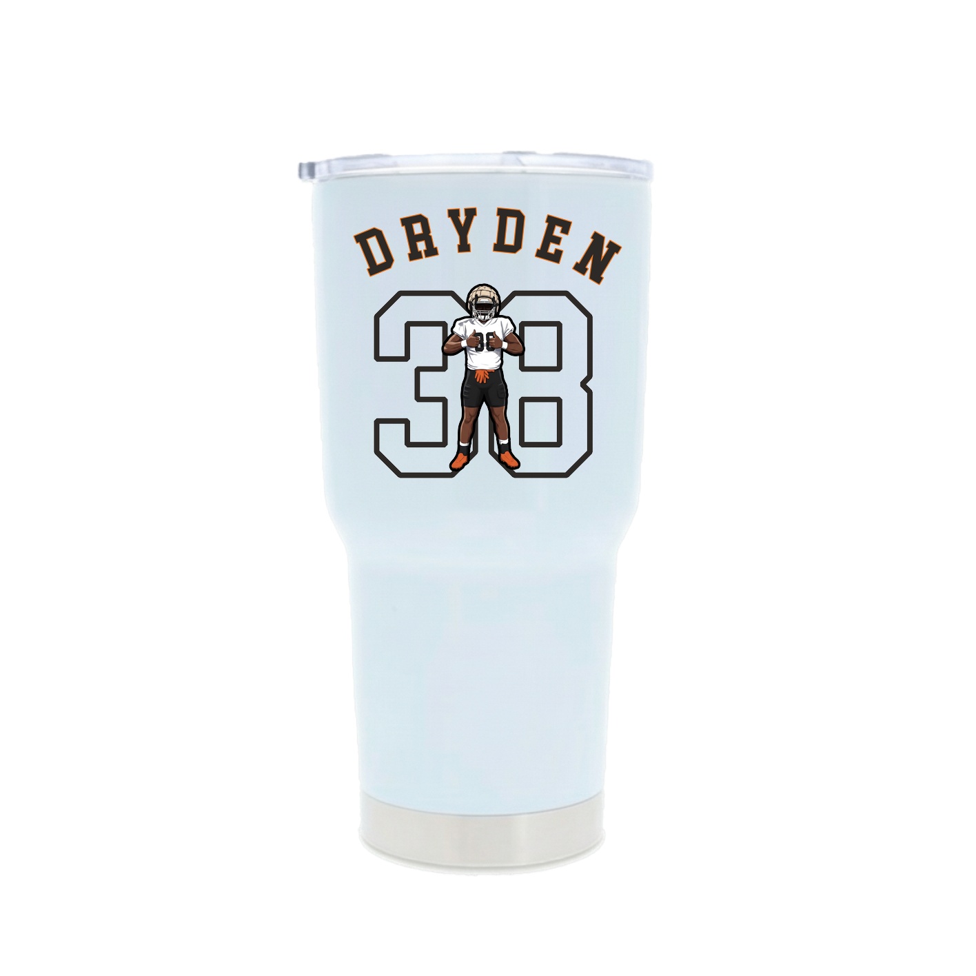 30oz Stainless Steel Tumbler — Shirsey Arch in White
