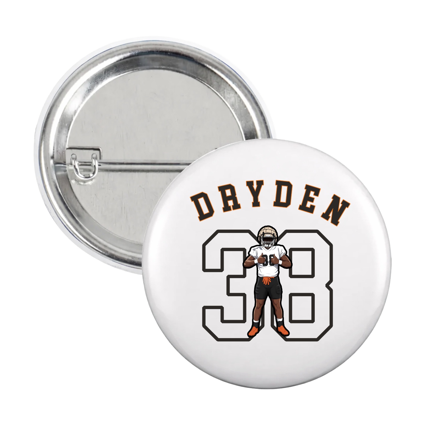 Game Day Button — Shirsey Arch in White