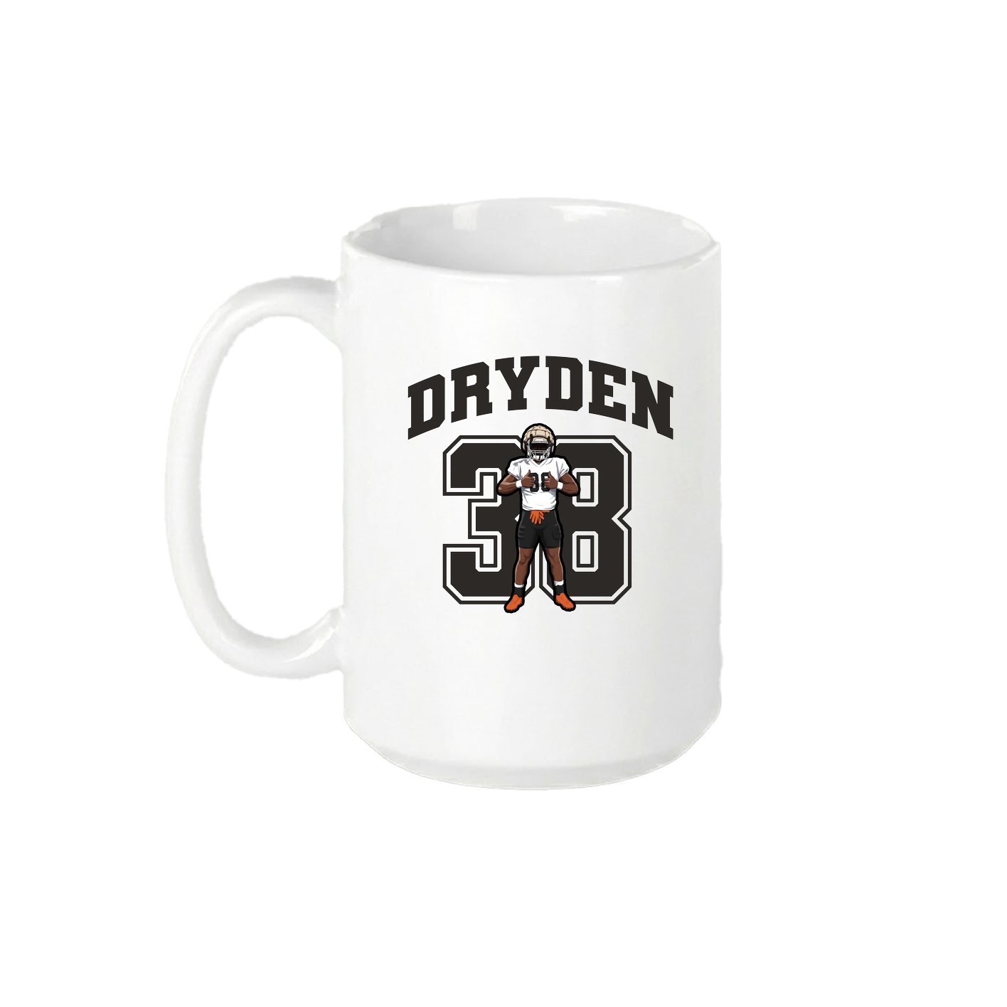 15oz Coffee Mug — Number in White
