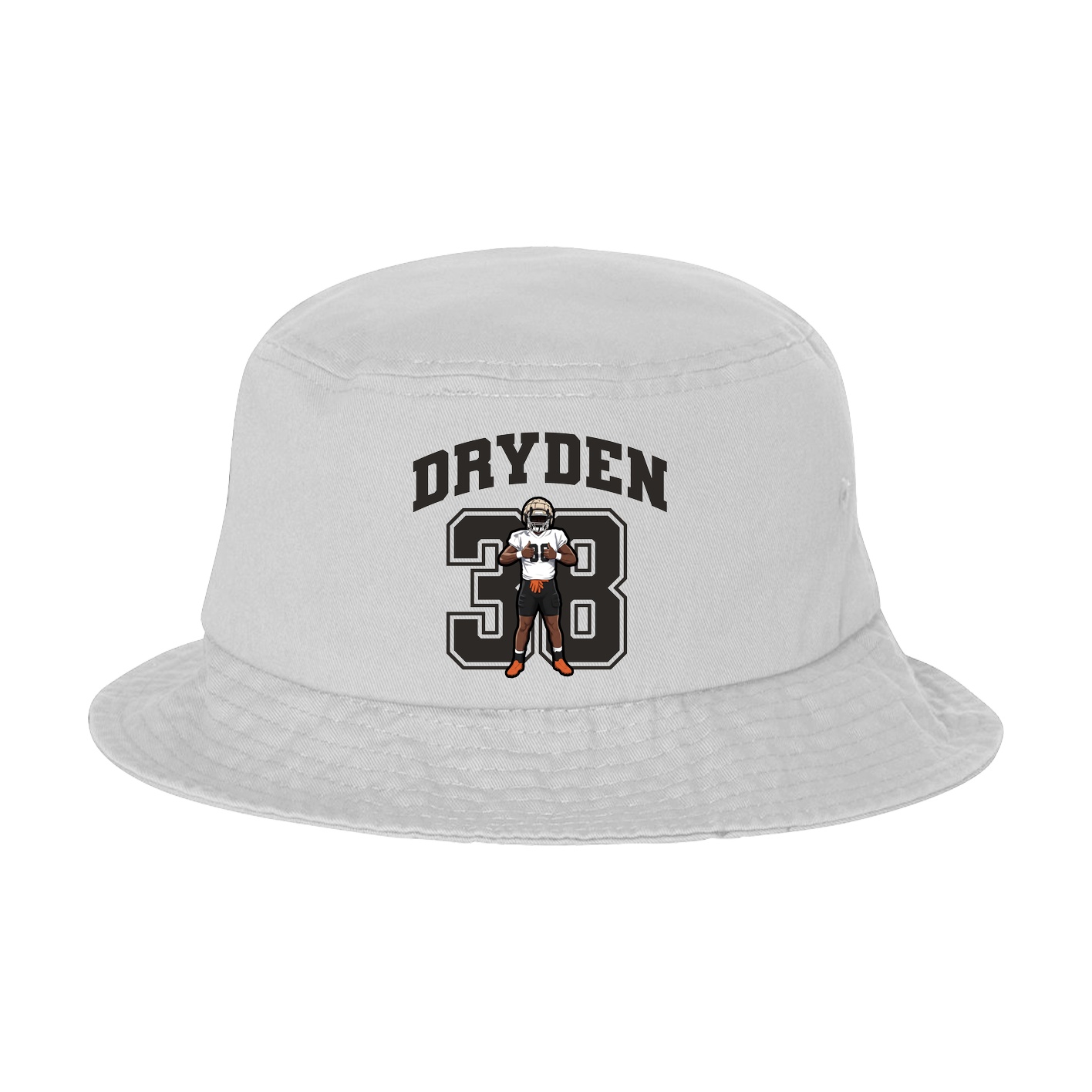 Bucket Cap — Number in White