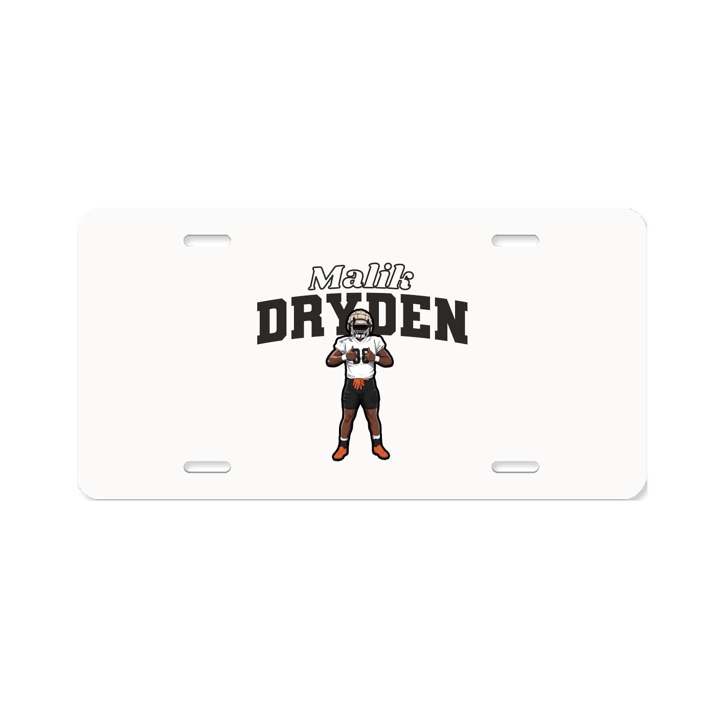License Plate — Name Arch in Classic