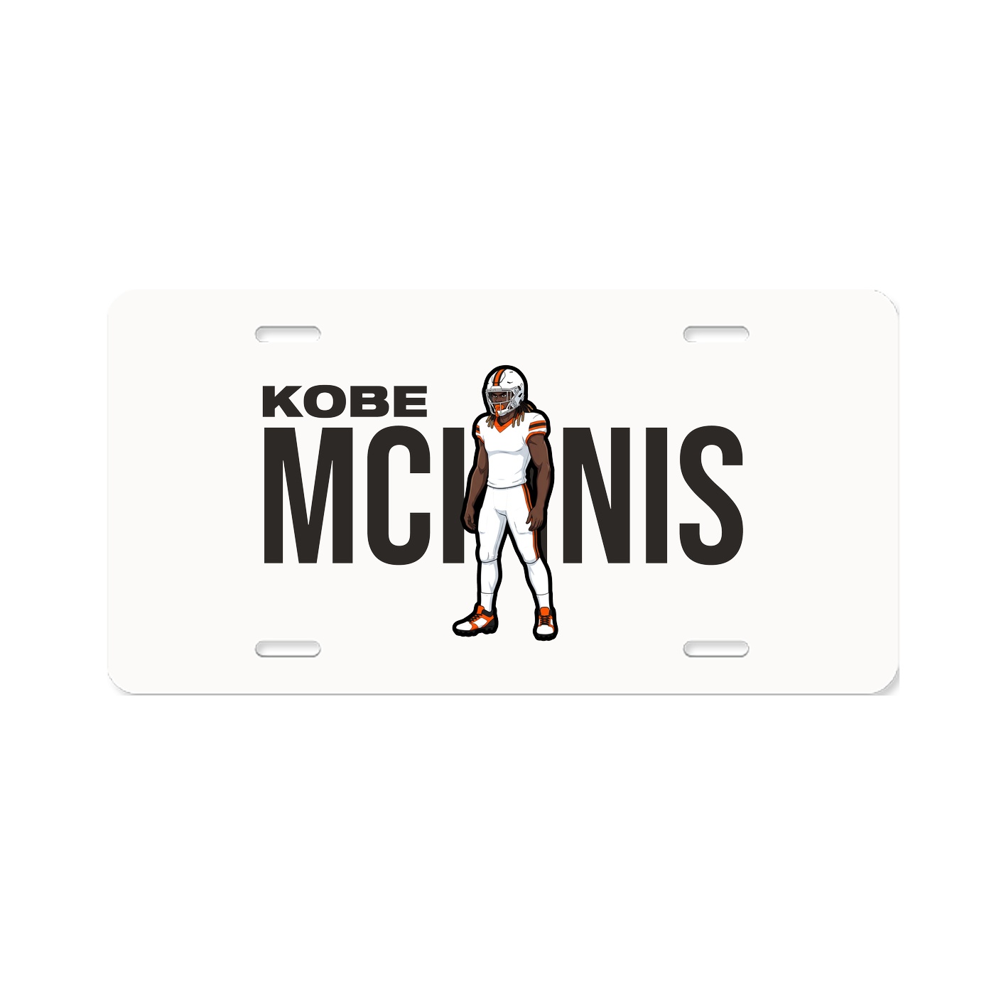 License Plate — Player Name in Classic