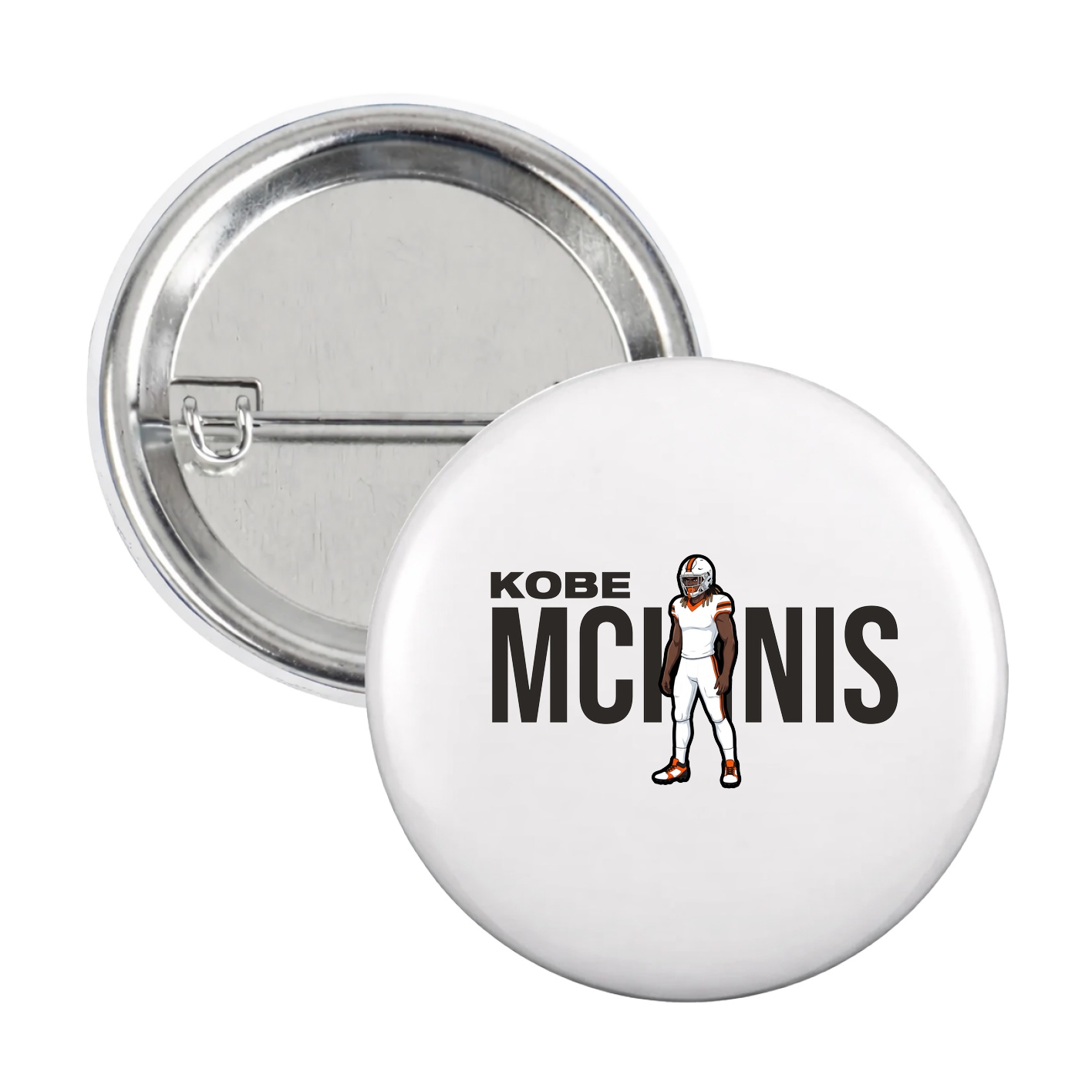 Game Day Button — Player Name in White