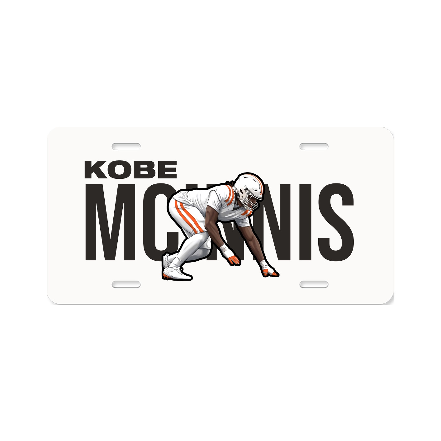 License Plate — Player Name in Classic