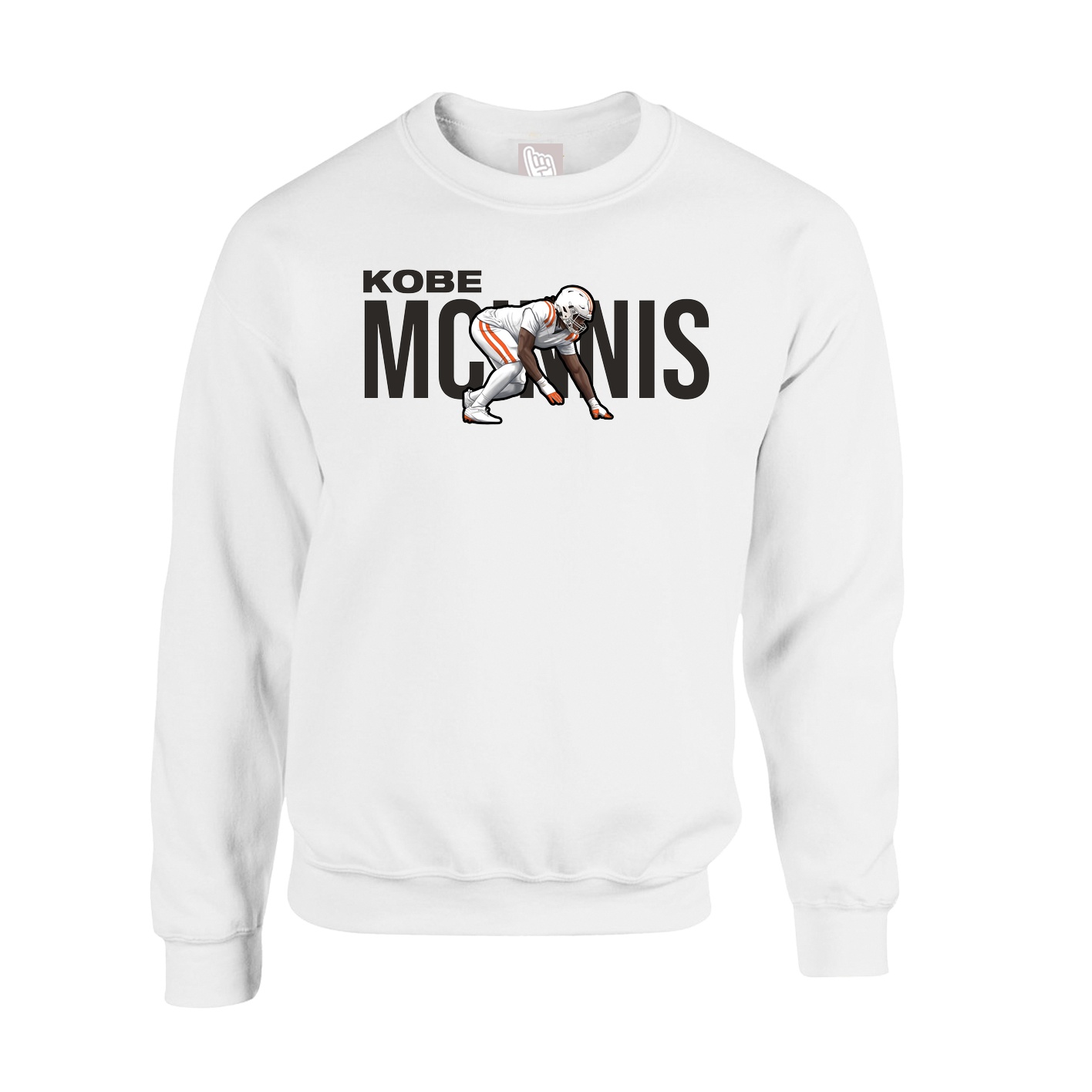 Fleece Crew — Player Name in White
