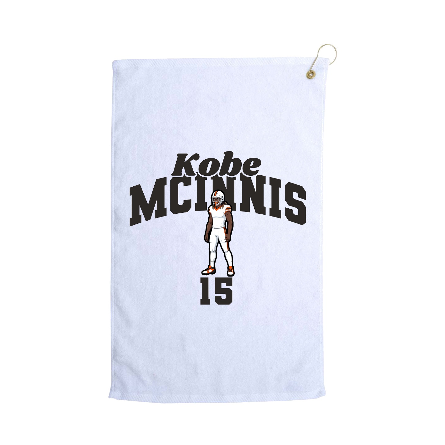 Golf Towel — Signature Arch in White