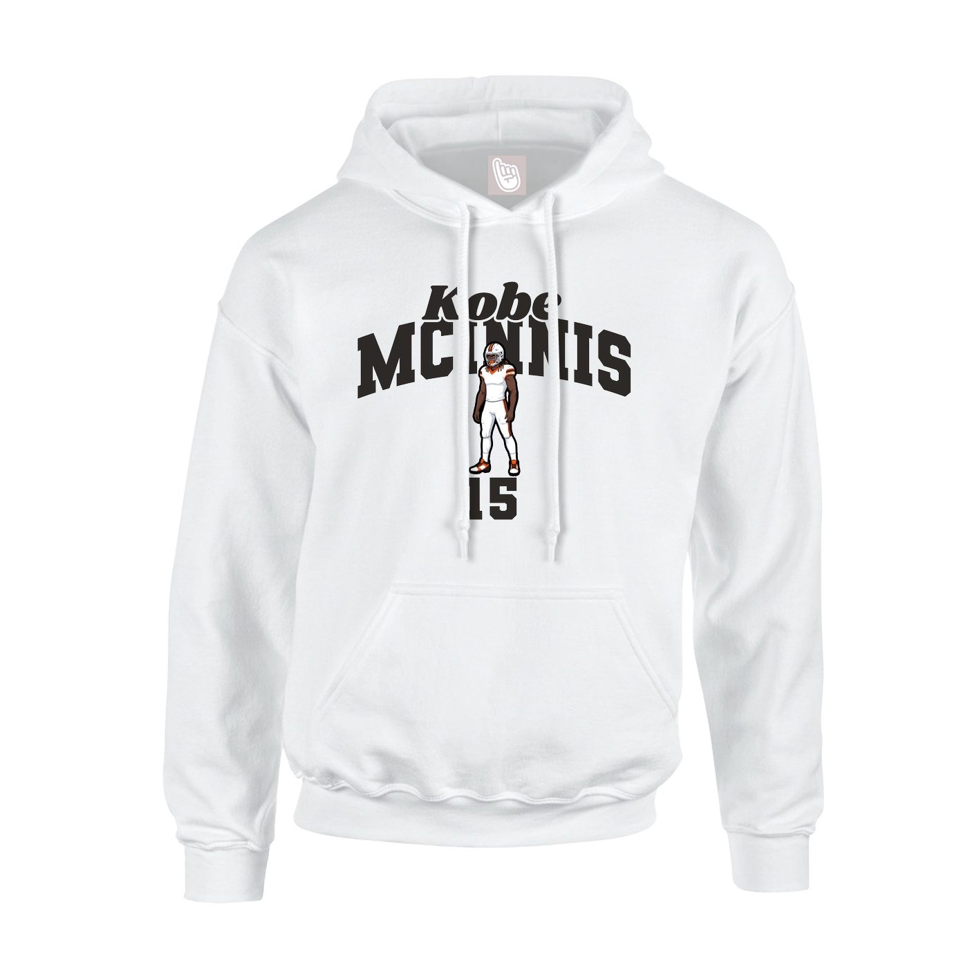 Hoodie — Signature Arch in White