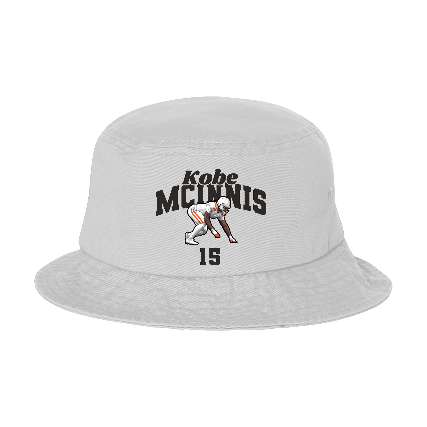 Bucket Cap — Signature Arch in White